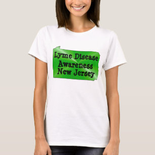 Lymekziektebewustzijn in New Jersey T-shirt