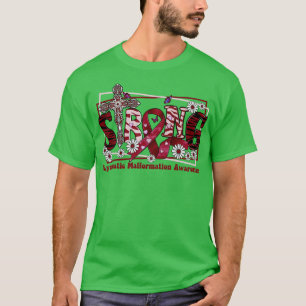 Lymfatische misvorming Awareness dwarslint Stro T-shirt