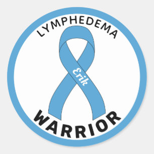 Lymfoedeem Krijgerslint Witte ronde Sticker