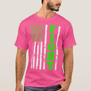 Lymfoom Awareness Fight Amerikaanse vlag 4 van jul T-shirt