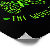 Lymfoom Bewustheid Ik Draag Limoen voor mijn ieman Poster (Hoek)