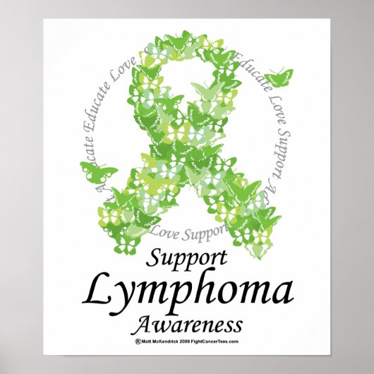 Lymfoom Butterfly Poster (Voorkant)