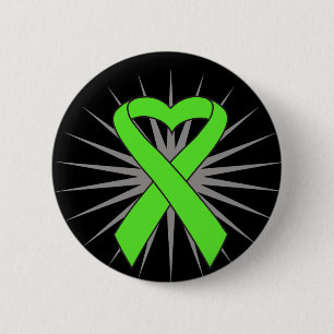 Lymfoom Heart Ribbon Ronde Button 5,7 Cm