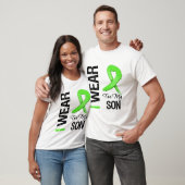 Lymfoom Ik Draag Lime Green Ribbon voor mijn zoon T-shirt (Unisex)