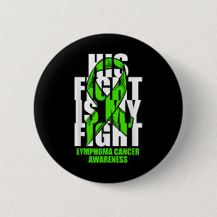 Lymfoom kanker bewustzijn als groene lint zijn Fi Ronde Button 5,7 Cm