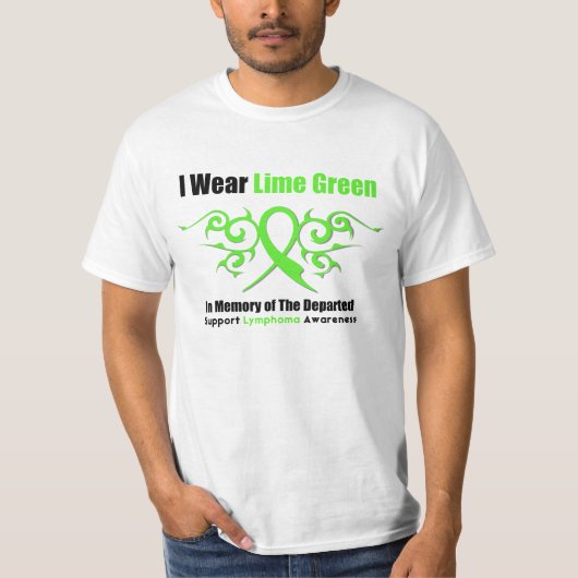 Lymfoom Tribal Ribbon voor het ontkoppelde T-shirt (Voorkant)