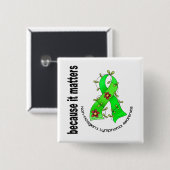Lymfoom van non-Hodgkin 3 Vierkante Button 5,1 Cm (Voorkant /achterkant)