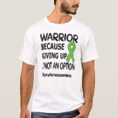Lymfoom Warrior Hodgkins Lymphoma Cancer Surviof T-shirt (Voorkant)