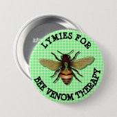 Lymies voor de Button van de Bee Venom-therapie (Voorkant /achterkant)