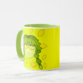 Lymoona's Groene Dubbelzijdige Mok (Voorkant links)