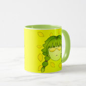 Lymoona's Groene Dubbelzijdige Mok (Voorkant rechts)