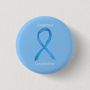 Lymphedema Bewustmakingskunst Aangepast lint Ronde Button 3,2 Cm