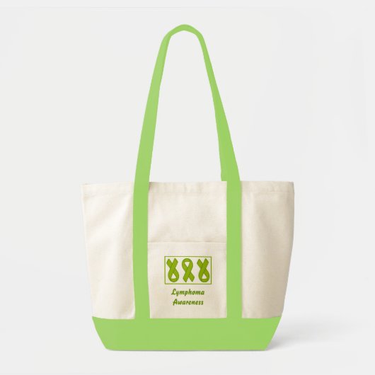Lymphoma Awareness Ribbons Bag Tote Bag (Voorkant)