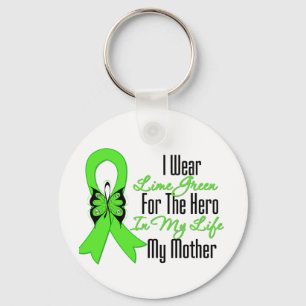 Lymphoma Cancer Ribbon My Hero Mijn moeder Sleutelhanger