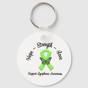 Lymphoma Hope Love & Sterke Sleutelhanger