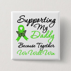 Lymphoma Support (papa) Vierkante Button 5,1 Cm