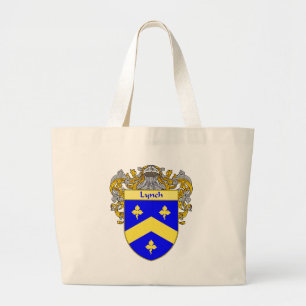 Lynch Coat of Arms (Beheerd) Grote Tote Bag