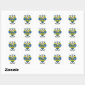 Lynch Coat of Arms Vierkante Sticker (Vel)