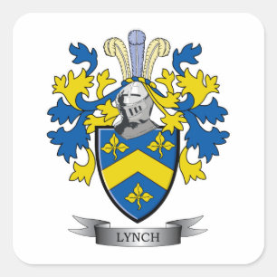 Lynch Coat of Arms Vierkante Sticker