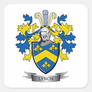 Lynch Coat of Arms Vierkante Sticker
