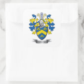 Lynch Coat of Arms Vierkante Sticker (Tas)