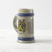 Lynch Family Coat of Arms Stein Bierpul (Voorkant links)