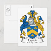Lynch Family Crest Briefkaart (Voorkant / Achterkant)