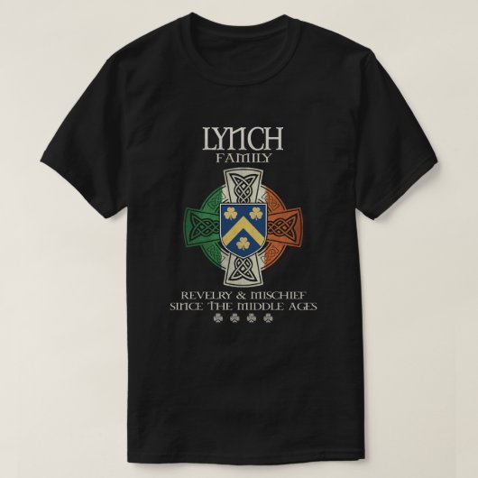 Lynch Family Ireland Lynch achternaam T-shirt (Design voorkant)