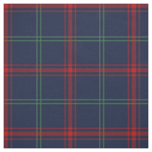 Lynch Tartan Pattern Navy Blue Irish Pset Stof (Swatch)