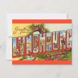 Lynchburg VA Wenskaart Briefkaart