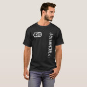 Lynchburg Virginia 434 Area Code  Retro T-shirt (Voorkant volledig)