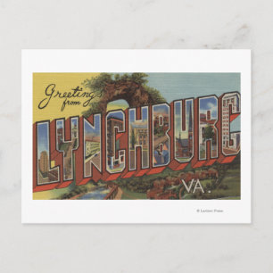 Lynchburg, Virginia - Large Letter Scenes Briefkaart