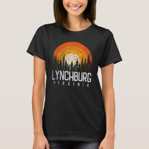 Lynchburg Virginia VA Retro 70s 80s 90s Ouderwets T-shirt