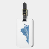 Lynchburg Virginia Wood Grain Bagagelabel (Voorkant verticaal)