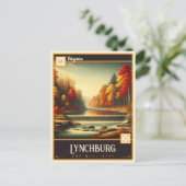 Lynchburg, Virginie | Carte postale Vintage (Debout devant)