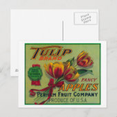 Lynden, WashingtonTulip Apple Crate Label Briefkaart (Voorkant / Achterkant)