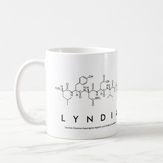 Lyndia peptide nom mug (Gauche)