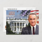 Lyndon B. Johnson - 36e President van de VS Briefkaart (Voorkant / Achterkant)