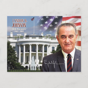 Lyndon B. Johnson - 36e President van de VS Briefkaart