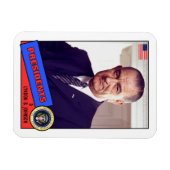 Lyndon B. Johnson Baseball Card Magneet (Horizontaal)