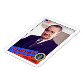 Lyndon B. Johnson Baseball Card Magneet (Linkerzijde)