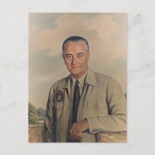 Lyndon B. Johnson - Elizabeth Shoumatoff (1969) Briefkaart