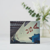 Lyndon B. Johnson Ruimtevaartcentrum Apollo Rocket Briefkaart (Staand voorkant)