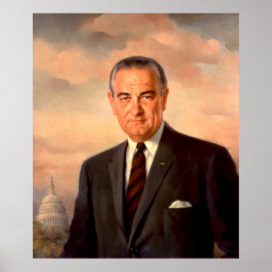 LYNDON BAINES JOHNSON door Elizabeth Shoumatoff Poster