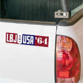 Lyndon Johnson '64 LBJ voor de Verenigde Staten Bumpersticker (Op Truck)