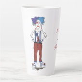 'Lyndsey' - Tu es un Badass ! Tasse latte (Devant)