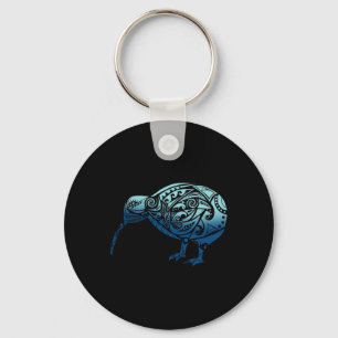 Lynesia Maori Kiwi Vogel Oceaan Blauw Nieuw-Zeelan Sleutelhanger