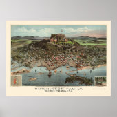 Lynn, MA Panoramic Map - 1881 Poster (Voorkant)