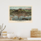 Lynn, MA Panoramic Map - 1881 Poster (Keuken)