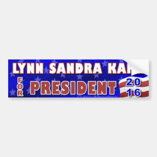 Lynn S Kahn President 2016 Verkiezingsonafhankelij Bumpersticker